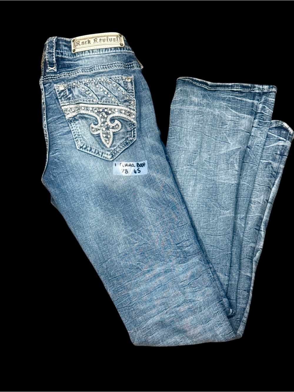 Rock Revival Women's Fenna Rhinestone-Embellished Bootcut Jeans